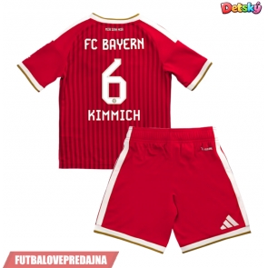 Lacne Dětský Futbalové dres Bayern Munich Joshua Kimmich #6 2026-27 Krátky Rukáv - Domáci (+ trenírky)